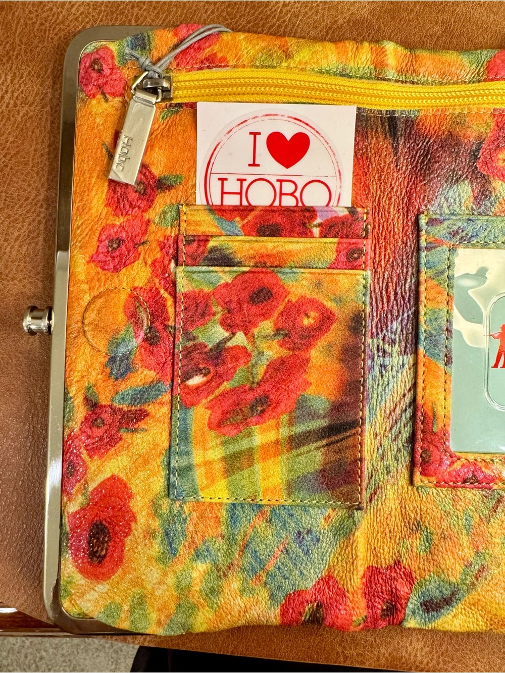 HOBO Lauren Multicolor Floral Frame-Clasp Clutch - Picture 3 of 6